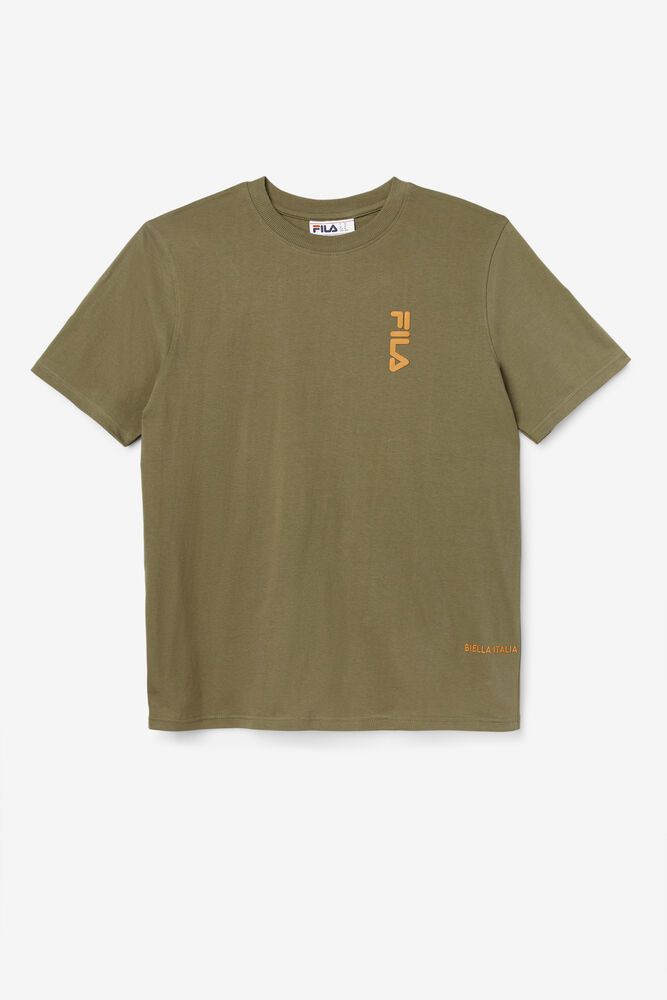 Fila T-Shirt Mens Olive Deckhand - Ireland 79485-WRBP